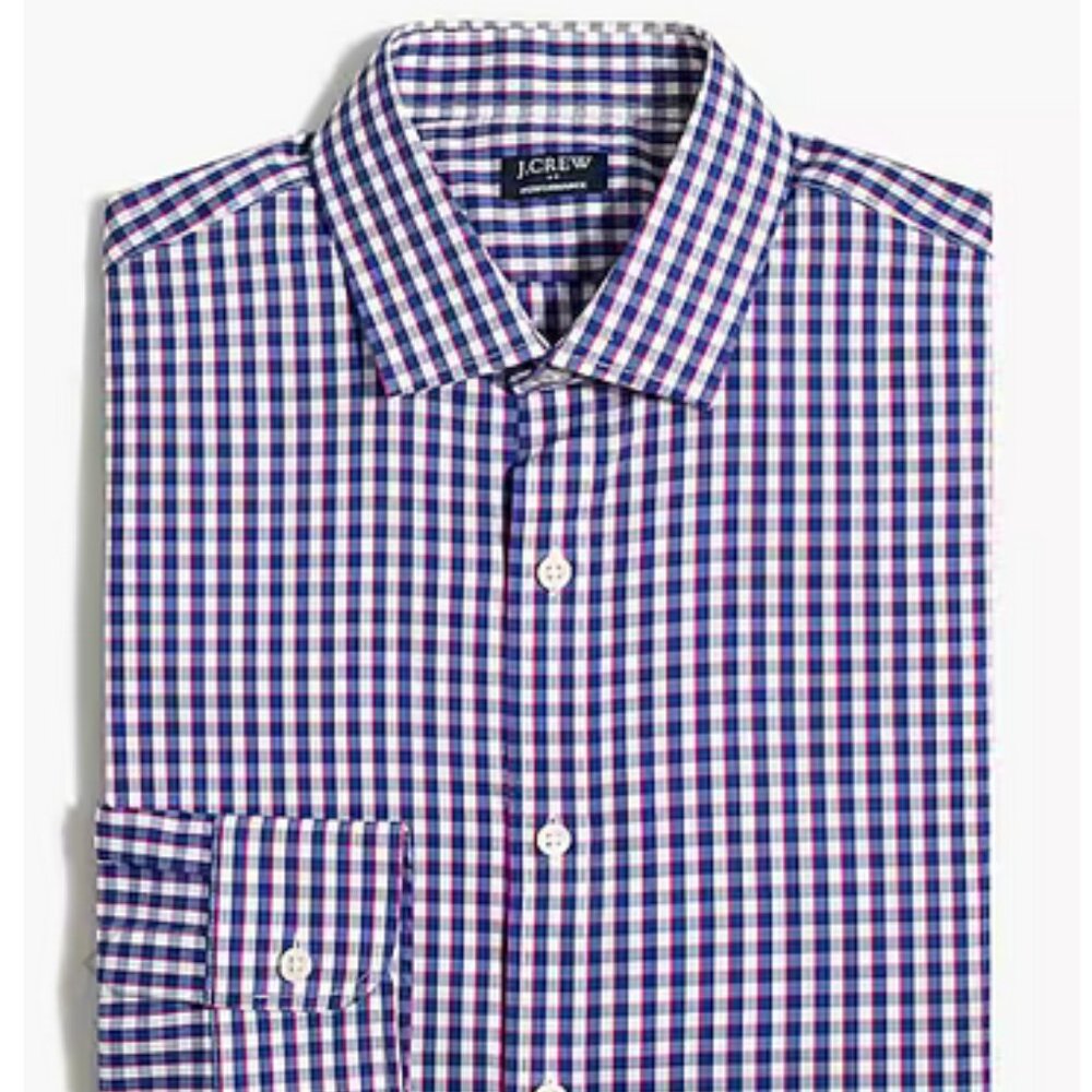 NWT - J.Crew Men's Slim Performance Dress Shirt
